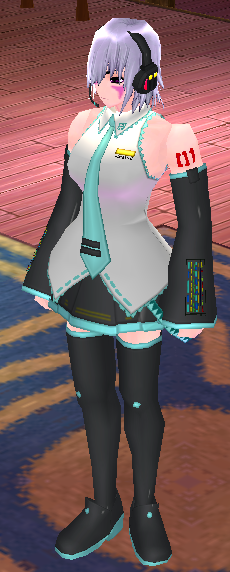 Equipped Giant Hatsune Miku Set viewed from an angle