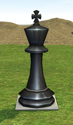 Building preview of Homestead Chess Piece - Black King and White Square