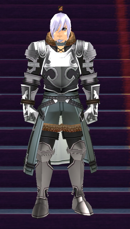 Equipped GiantMale Royal Knight Set viewed from the front