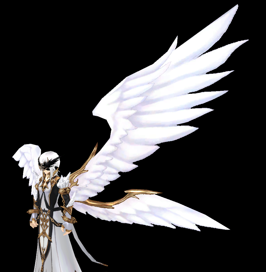 Equipped Eidos Asymetrical White sky wings viewed from an angle