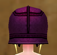 Equipped Tara Infantry Helmet (F) viewed from the back with the visor up