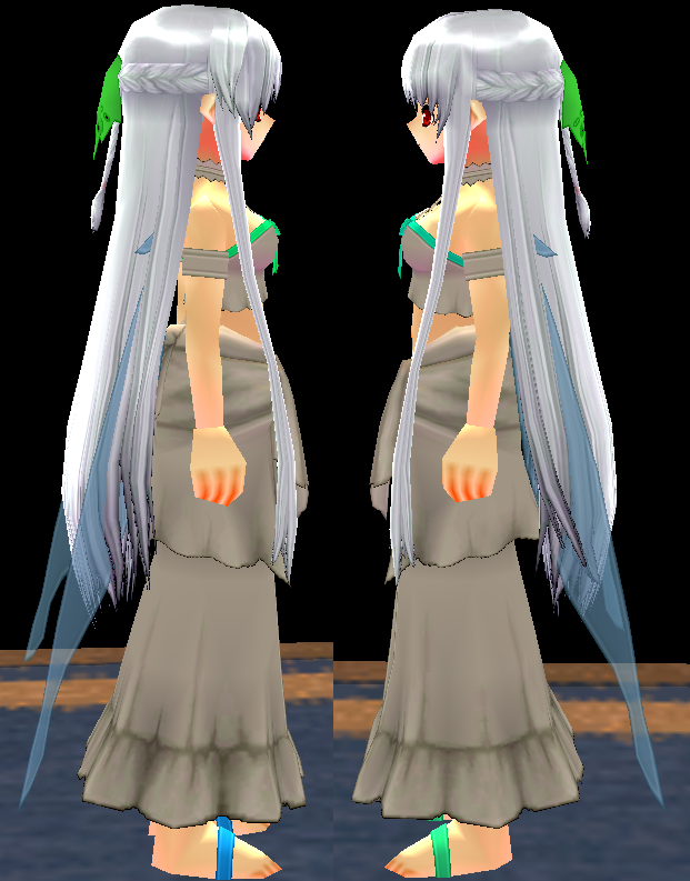 Equipped Asuna ALO Set viewed from the side