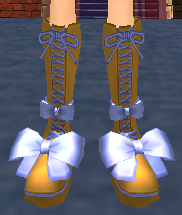 Equipped Vanalen Ribbon Boots viewed from the front