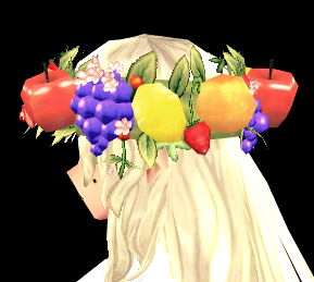 Equipped Fruit Hairband viewed from the side