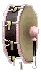 Inventory icon of Bass Drum (Brown Base, Pink Rims, White Strings)