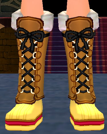 Equipped Lovely Snowflake Boots (M) viewed from the front