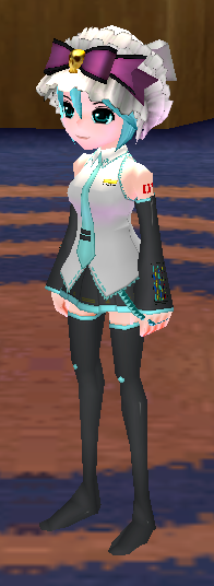 Equipped Hatsune Miku Outfit viewed from an angle