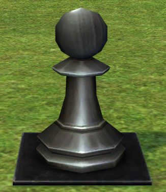 Building preview of Homestead Chess Piece - Black Pawn and Black Square