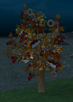 How Cookie Tree appears at night