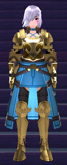 Equipped GiantFemale Royal Knight Set viewed from the front