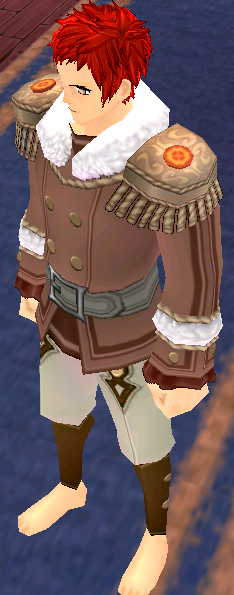Equipped Giant Nutcracker Outfit viewed from an angle
