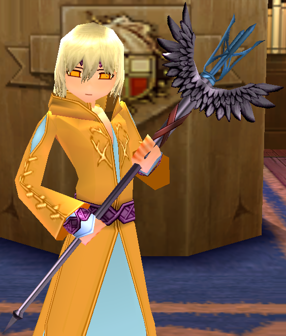 Equipped White Wing Staff