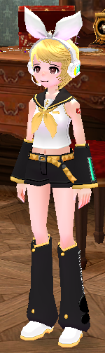 Equipped Kagamine Rin Set viewed from an angle