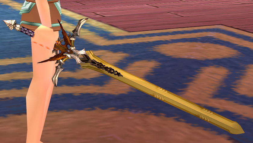 Equipped Divine Bastard Sword
