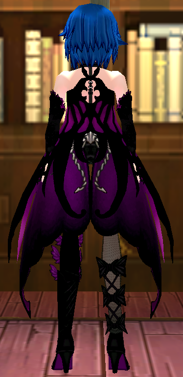 Equipped Succubus Queen Set viewed from the back