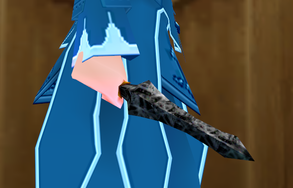 Equipped Obsidian Sword