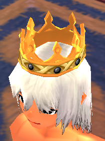 Equipped Pumpkin Crown (M) viewed from an angle