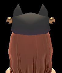 Equipped Bell Cat Hat viewed from the back