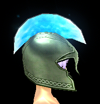 Equipped Ladeca Helm viewed from the side