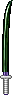 Inventory icon of Officer's One-handed Sword (Green Blade, White Handle)