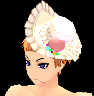 Equipped Macaron Mistress Hat (F) viewed from an angle