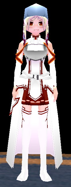 Equipped Asuna SAO Outfit (Default) viewed from the front