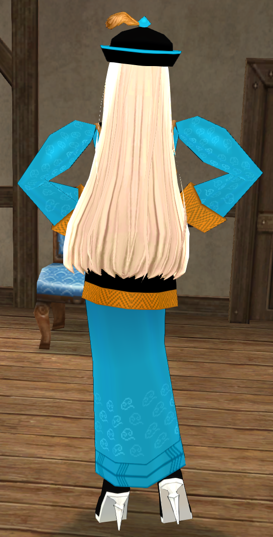 Equipped GiantFemale Jiang Shi Set viewed from the back