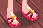 Equipped Bright Elven Summer Sandals (M) viewed from an angle