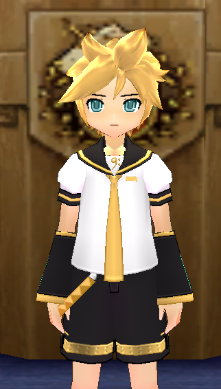 Equipped Kagamine Len Outfit viewed from the front