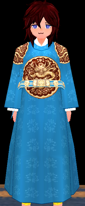 Equipped Royal Robe (M) viewed from the front