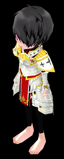 Equipped Saint Guardian's Full Armor (F) viewed from an angle