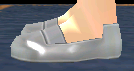 Equipped Lancer Shoes viewed from the side