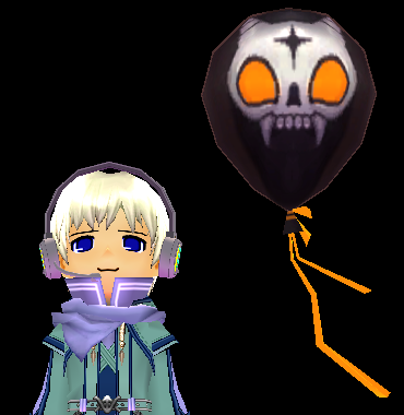 Equipped Skull Balloon Flying Puppet