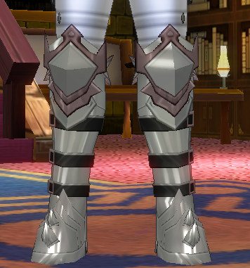 Equipped Dark Knight Boots (M) viewed from the front