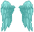 Icon of Turquoise Cupid Wings