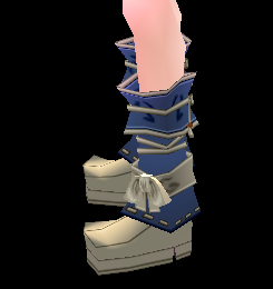 Equipped Shaman Shoes viewed from the side