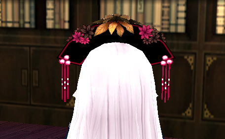 Equipped Chang'e Headdress viewed from the back