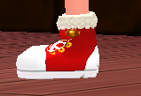 Equipped Santa's Helper Shoes (F) viewed from the side