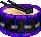 Inventory icon of Snare Drum (Black Base, Purple Rims, Blue Strings)