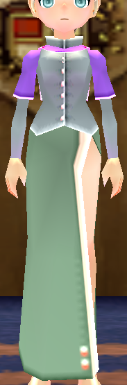 Equipped Cores' Healer Dress viewed from the front