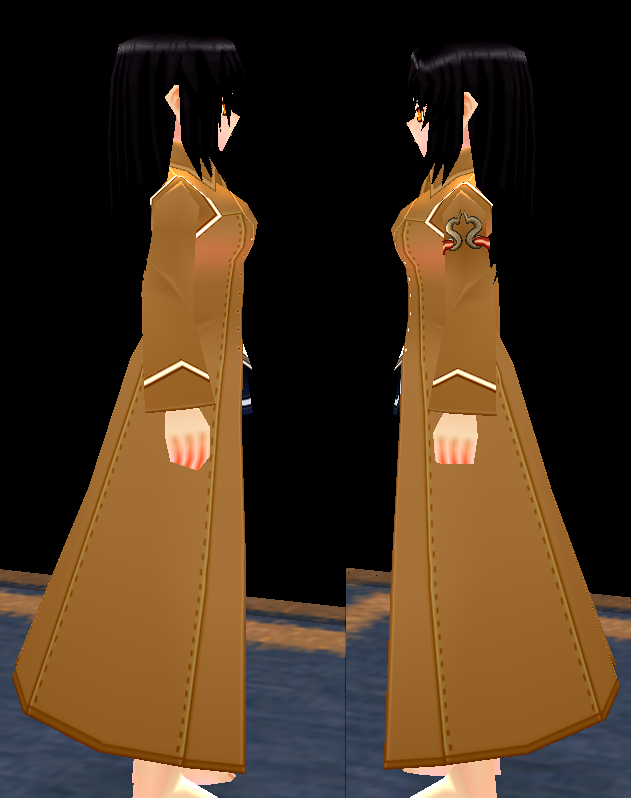 Equipped Female Royal Alchemist Robe viewed from the side