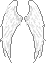 Icon of Angelic Saint Silver Dawn Wings