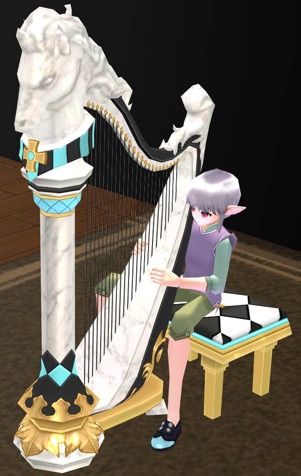Seated preview of Checkmate Harp