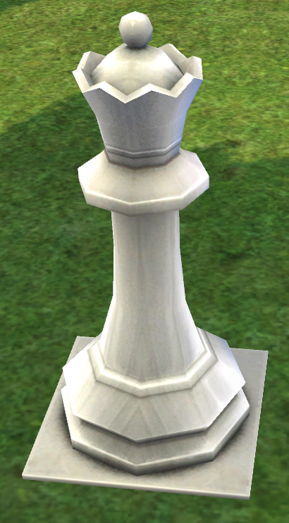 Homestead Chess Piece - White Queen and White Square on Homestead.png