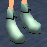 Equipped Cores' Boots (F) viewed from an angle
