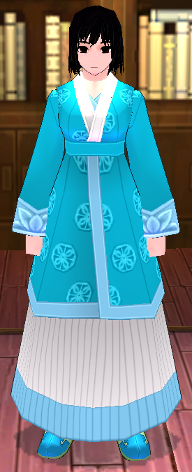Equipped GiantFemale Hanbok Set viewed from the front