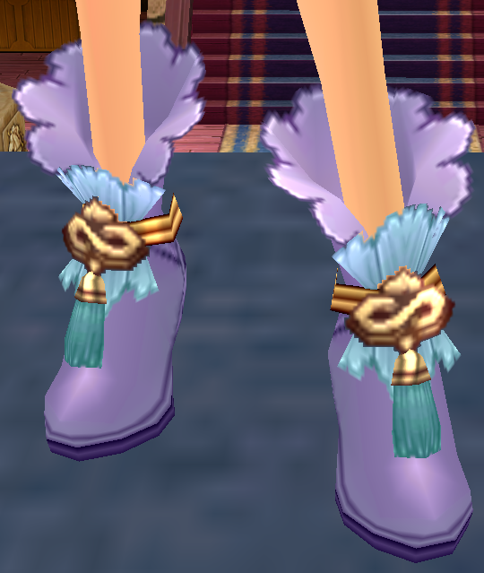 Equipped Floral Fairy Shoes (F) viewed from an angle