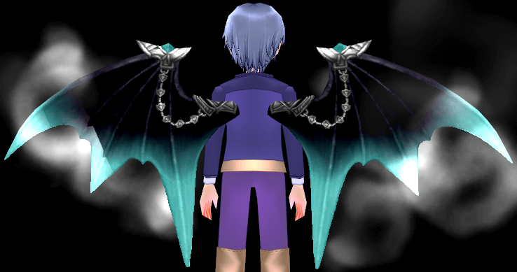 Equipped Possessed Eiren Wings viewed from the back