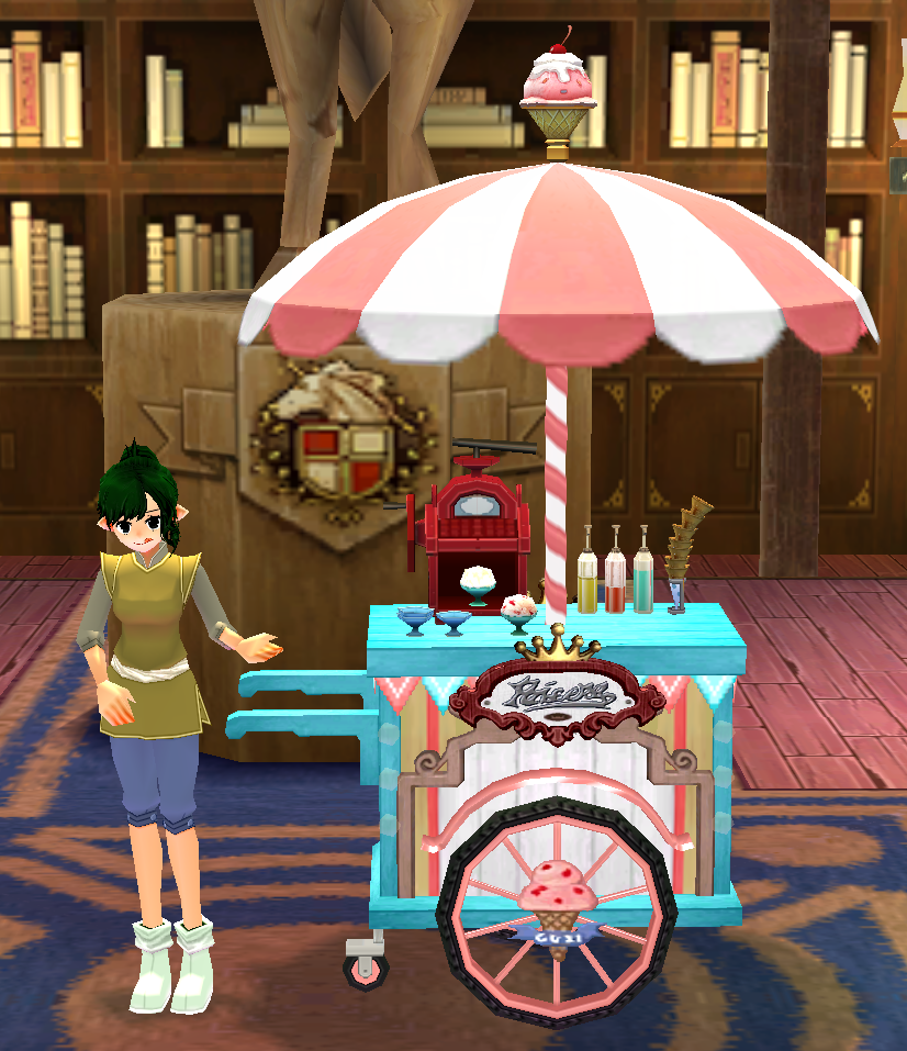 Equipped Ice Cream Cart