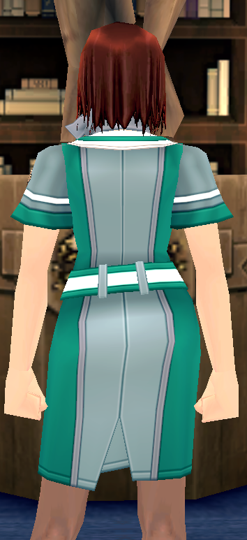 Equipped Giant Flight Attendant Outfit viewed from the back